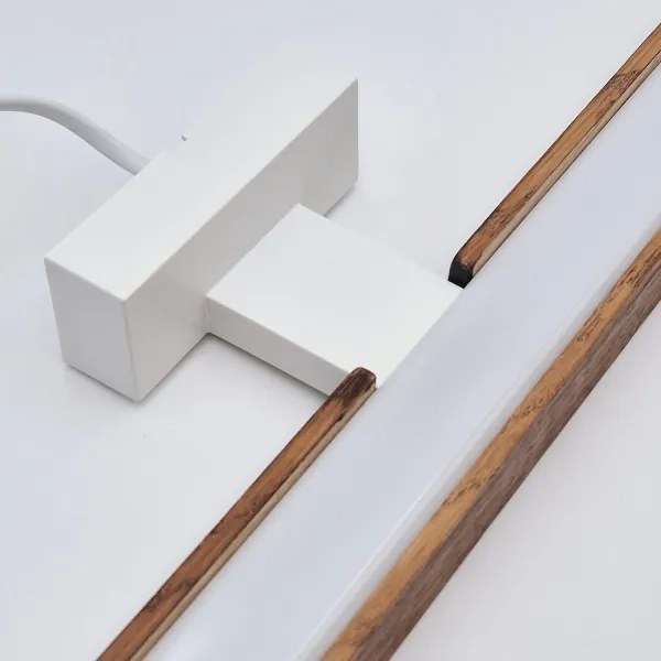 Brilagi-LED Fürdőszobai tükörmegvilágítás WOODY MIRROR LED/12W/230V IP44 tölgy/fehér