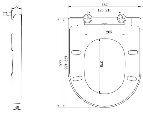 Sapho - LISA SoftClose WC ülőke, fehér