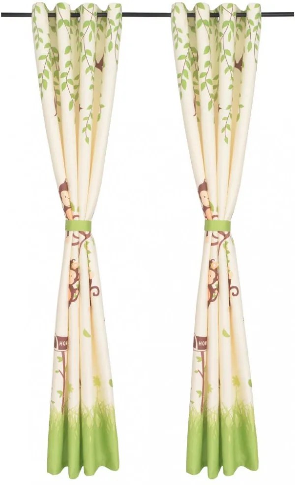 2 db mintás gyerek sötétítőfüggöny 140 x 240 cm