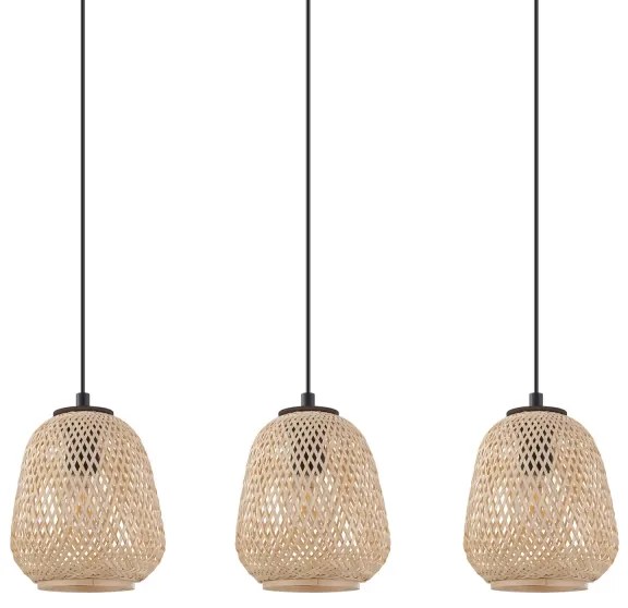 Eglo 43262 - Csillár zsinóron DEMBLEBY 3xE27/40W/230V