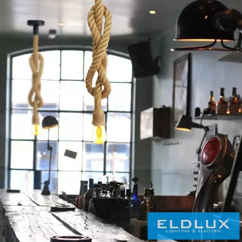 ELDLUX E27-M1 Vintage Függesztett Lámpa IP20