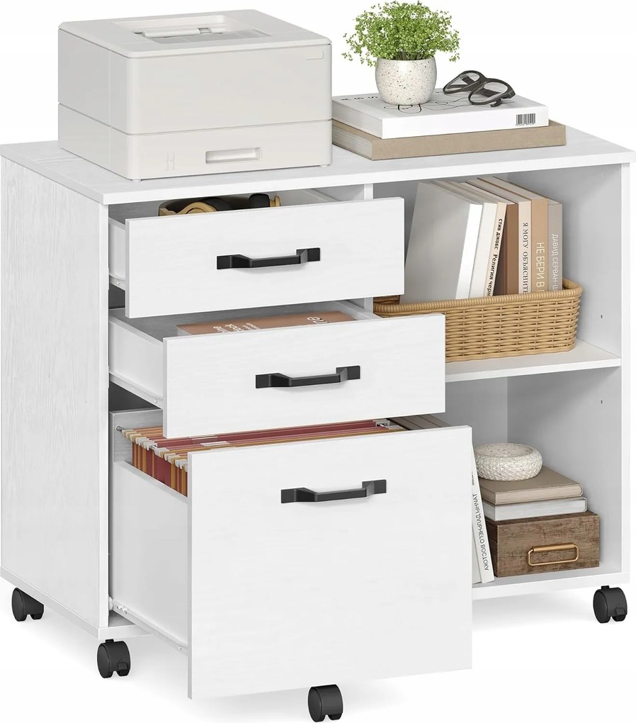 Gurulós irodai szekrény mobil zárral fém dokumentumokhoz