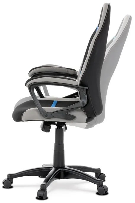 Gamer Irodai Forgószék Fekete Szövet Kárpittal KA-L611 BLUE