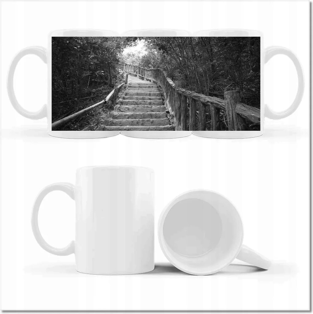 Nyomott mintás bögre Lépcsők a trópusokon