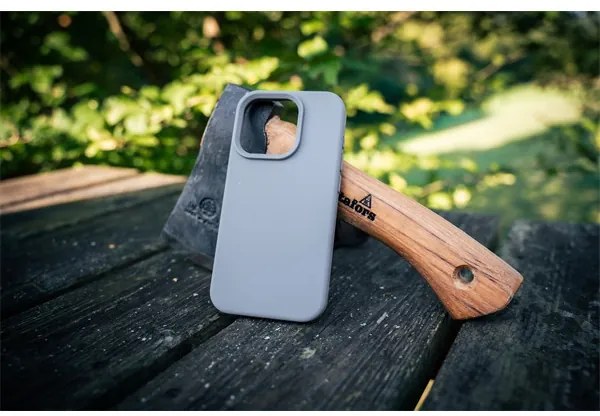 Tactical MagForce Velvet Smoothie Apple iPhone 15 Pro Max MagSafe tok, Foggy, világosszürke