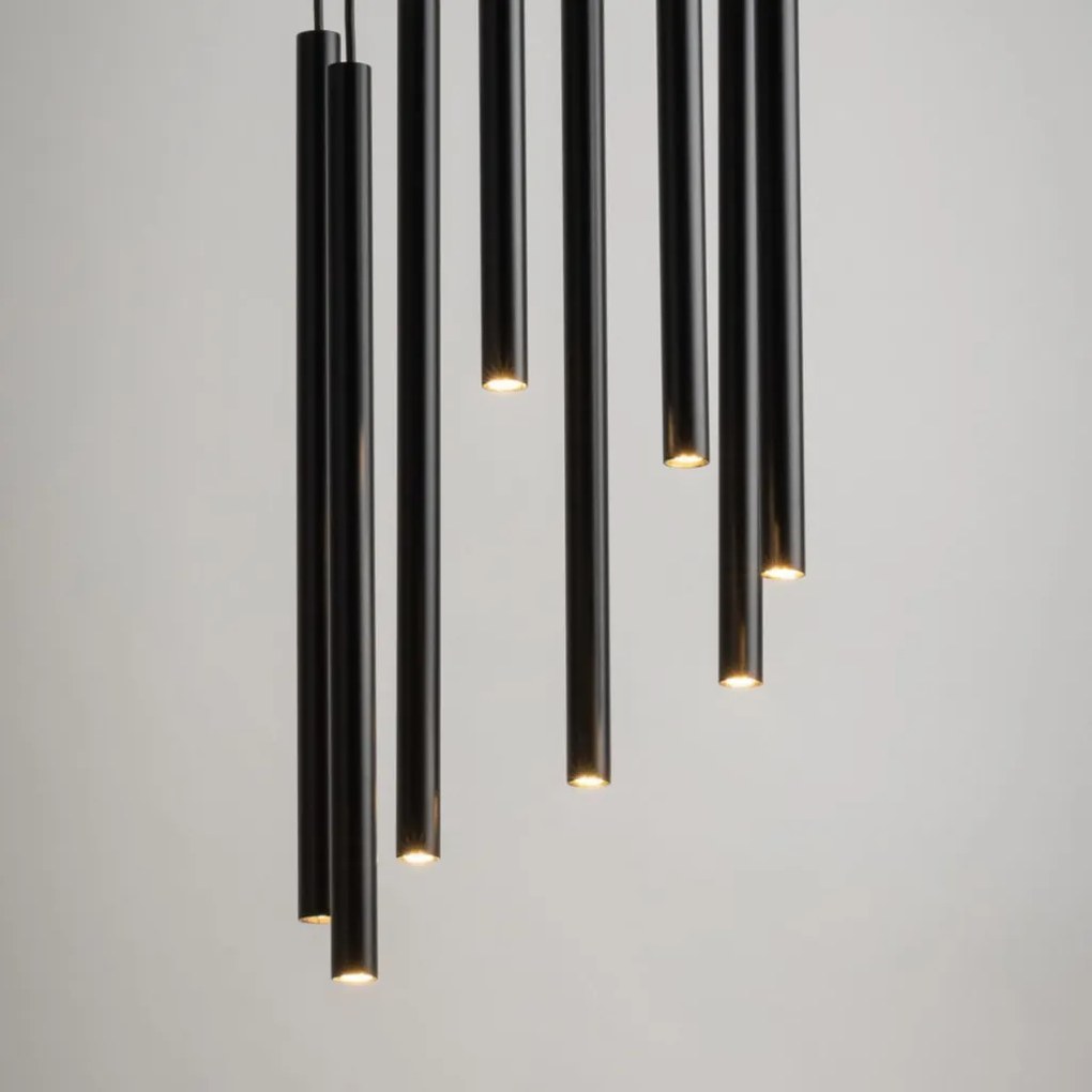 SIGMA LIGHTING 33628 SOPEL Hengeres Függesztett Lámpa Fekete G9 IP20