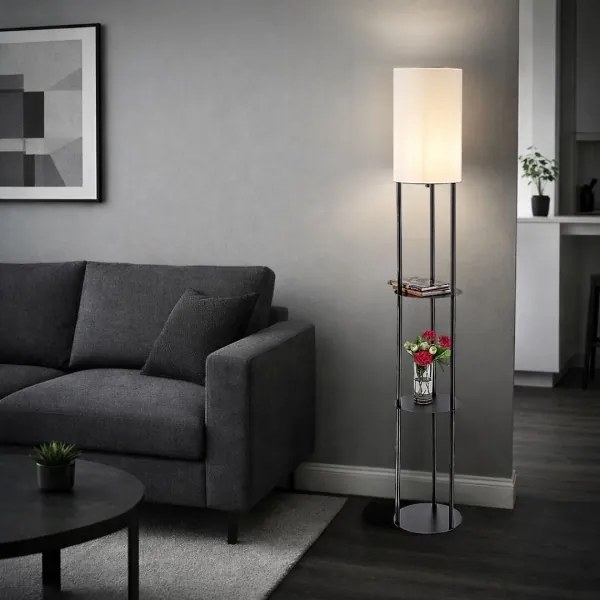 Rabalux 74106 - BRONN állólámpa 1xE27/40W/230V fekete