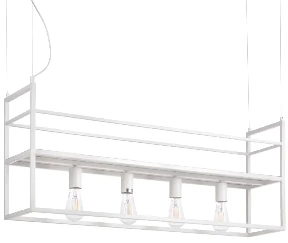 ONLI - Csillár zsinóron polccal JEFFER 4xE27/22W/230V fehér