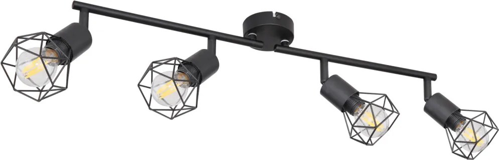 Spot Lámpák Fekete XARA I GLOBO-54802S-4