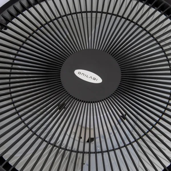 Brilagi - LED Dimmelhető lámpa ventilátorral AURA LED/38W/230V fekete + távirányító