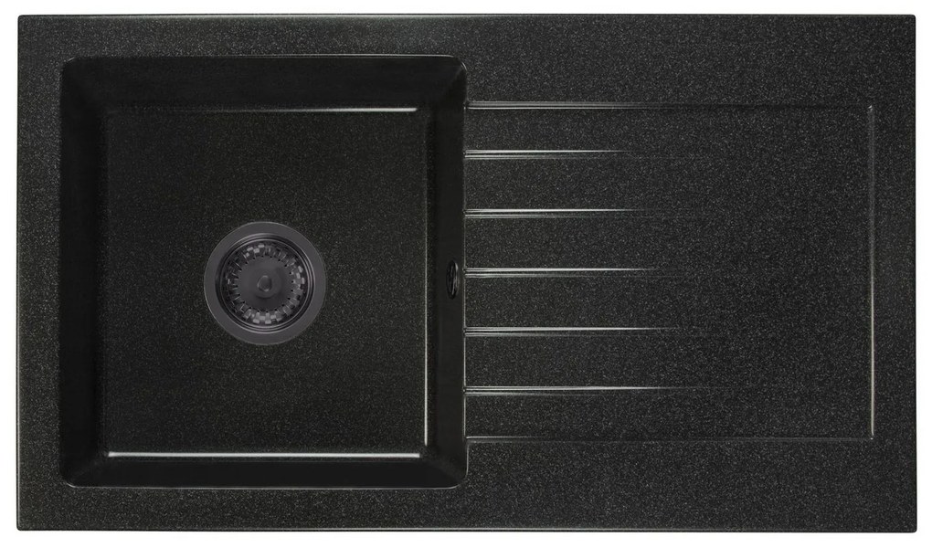 Mosogató Lemmion (fekete + stuktúra) (2 csaplyukkal) (J). Akció -22%. 1066270