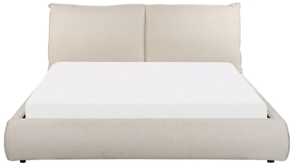 Franciaágy 160 cm Vetiver (szürkésbarna) (ágyráccsal). 1076465