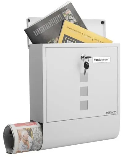 monzana® Postaláda 30,5x8,5x33,5 cm - fehér