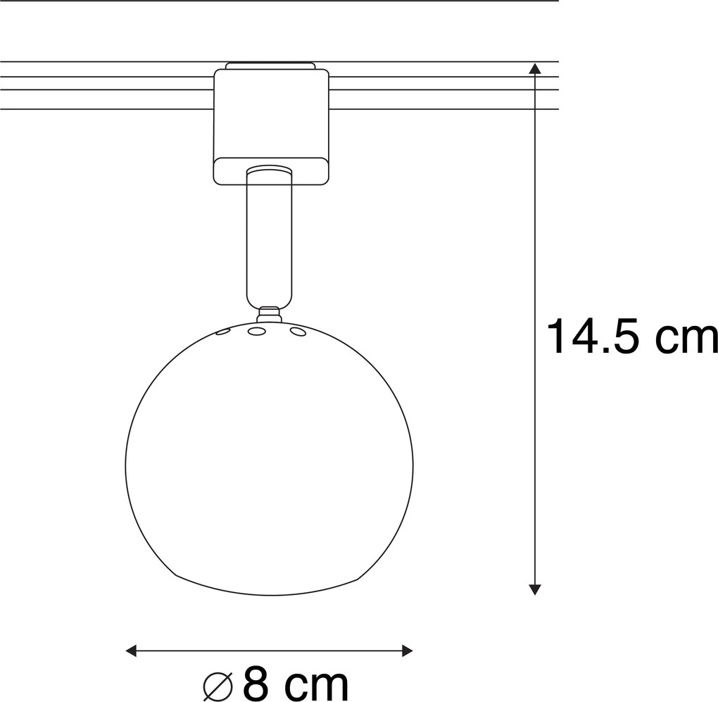 Sín spotlámpa fekete 1 fázisú - Gissi