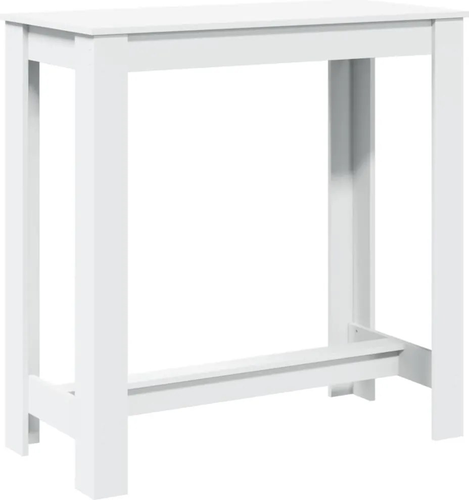 vidaXL fehér szerelt fa bárasztal 102 x 50 x 103,5 cm