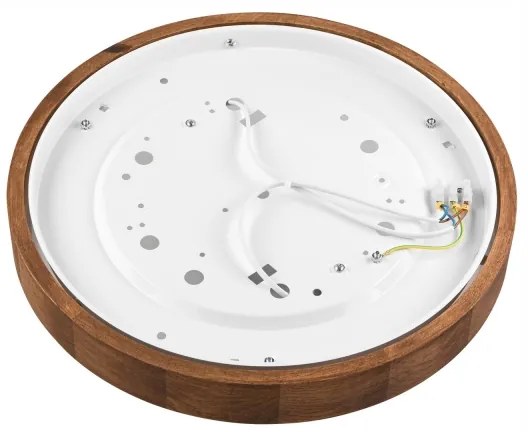 Brilagi - LED mennyezeti lámpa CARVALHO SLIM 2xE27/15W/230V tölgy-cseresznye átmérő 37 cm