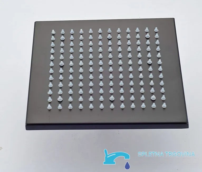 Zuhanyrendszer EYN PT50089 falba süllyesztett kivitelben, LED-világítással, több színváltozatban — Fekete — 30 cm