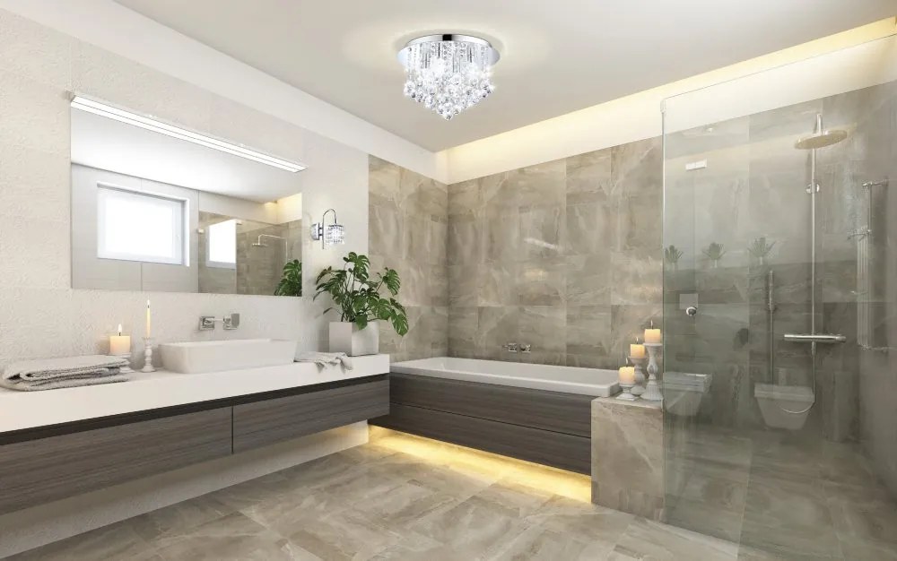 Eglo Almonte 94878 fürdőszobai mennyezeti lámpa, 4x2,5W G9 LED, 3000K, 4x360 lm, IP44