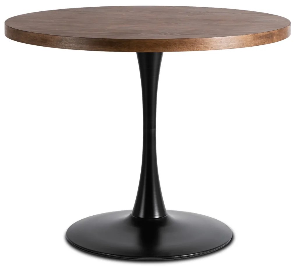 Stół LINO 100 cm Dąb Rustykalny/Czarny