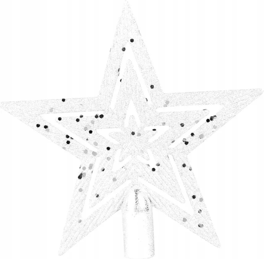 Karácsonyfadísz Csillag Fehér