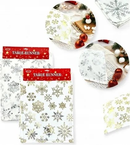 Dekoratív karácsonyi futófelület 180cm x 35cm