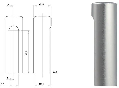 Otlav pánttakaró 3D 14 Szatén ezüst ALU