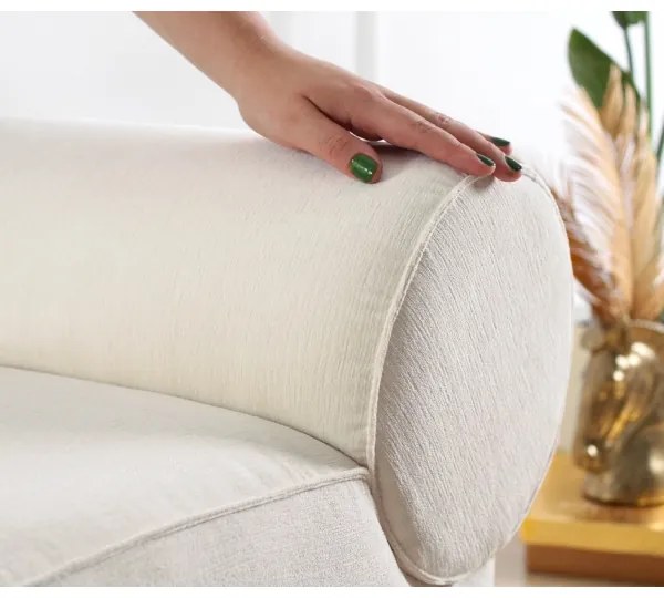 Zsámoly TIKI 47x45 cm krémszínű