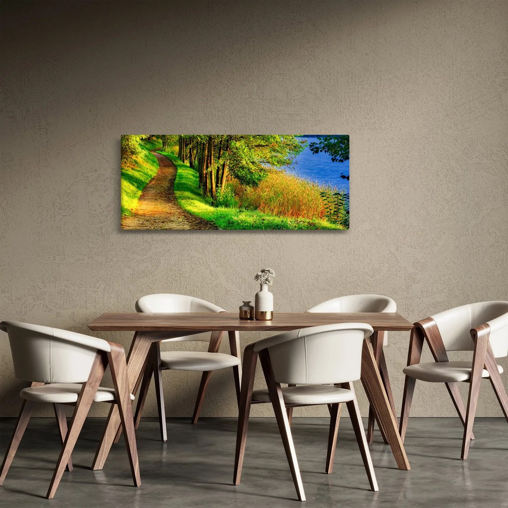 A víz menti sétányok képe (120x50 cm)