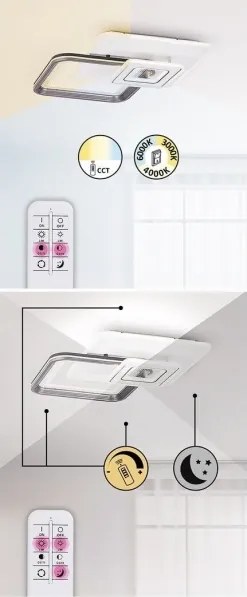 Rabalux 2937 - LED dimmelhető csillár LED/48W/230V 3000K/4000K/6000K + távirányító