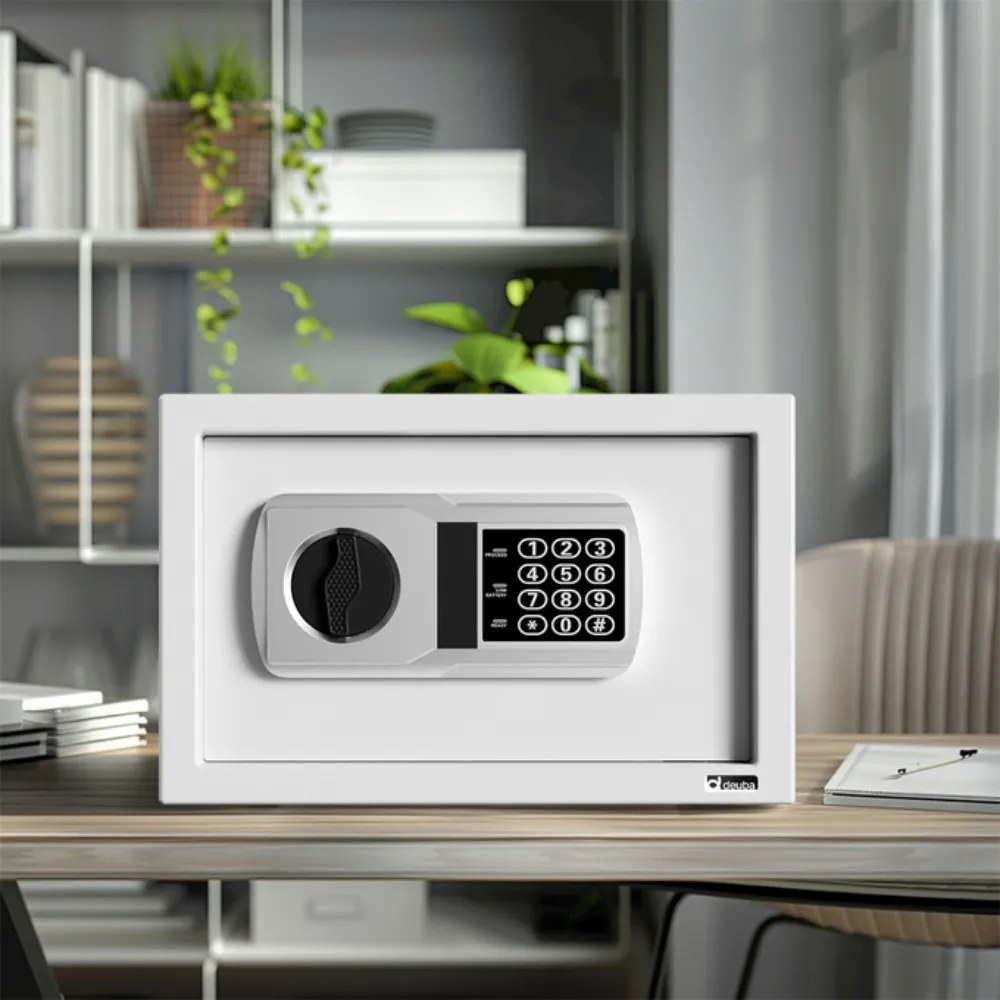 Deuba SAFETY elektromos bútorszéf, 31 x 20 x 20cm, ezüst