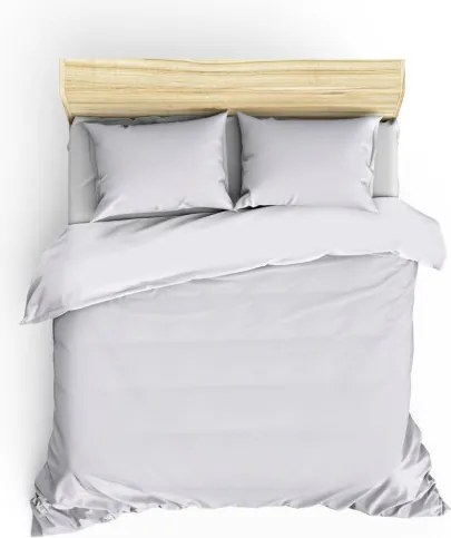 Elegant pamut szatén dupla ágyneműhuzat garnitúra 200 × 220 cm, fehér