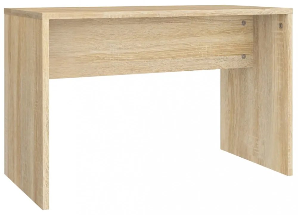 sonoma tölgy színű szerelt fa fésülködőszék 70 x 35 x 45 cm