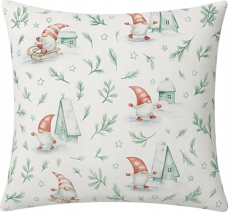 Karácsonyi pamut párnahuzat 50x60 jáspis mintás Lengyel Prémium minőség