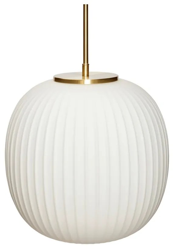 Fehér függőlámpa üveg búrával ø 32 cm Serene – Hübsch