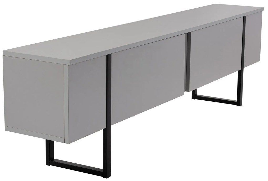 TV szekrény Serenity - Grey, Fekete