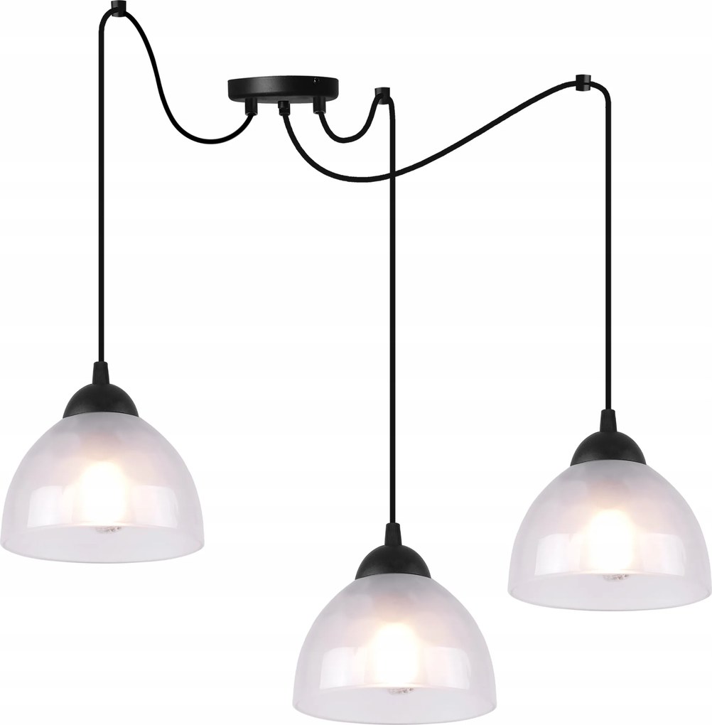 Mennyezeti Lámpa Lógó Csillár Pók Fekete Loft Fehér Üveg Szoba