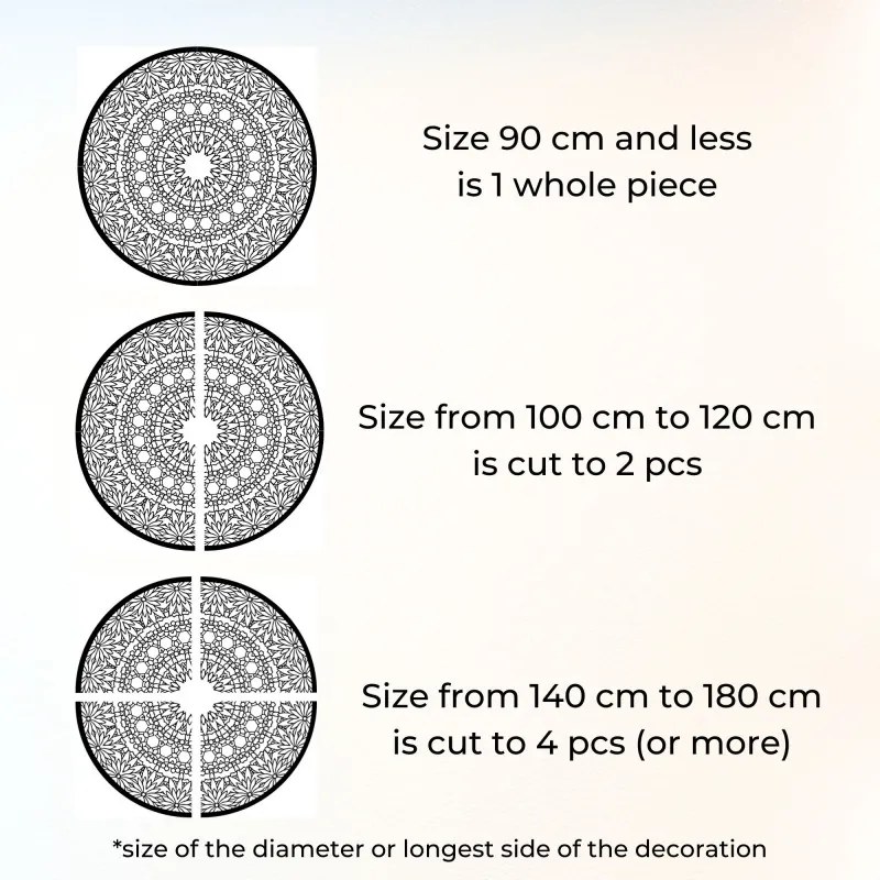 Fából készült mandala a falon | POIET