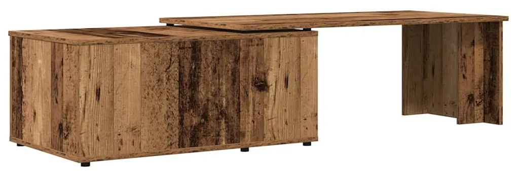 dohányzóasztal Régi fa 150x50x35 cm Gépelt fa