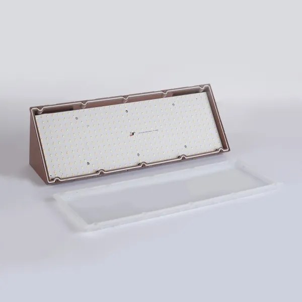 Brilagi - LED kültéri fali lámpatest TRIANGLE LED/42W/230V 3000/4000/6500K barna IP65