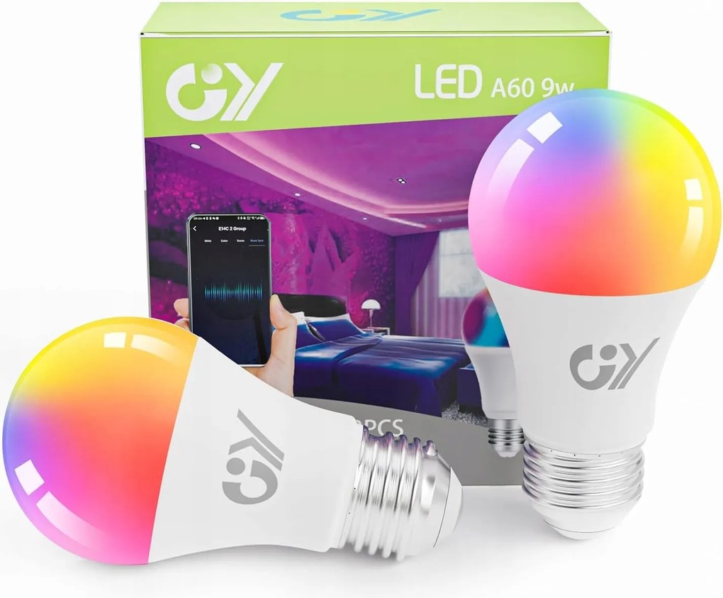 Alexa Led izzó Izzó E27 9W 850LM Smart Wifi Rgb Intelligens 1 db