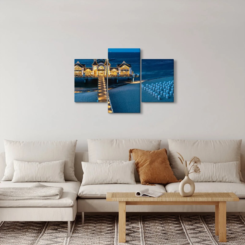 Kép - szalloda a tengerparton (90x60 cm)