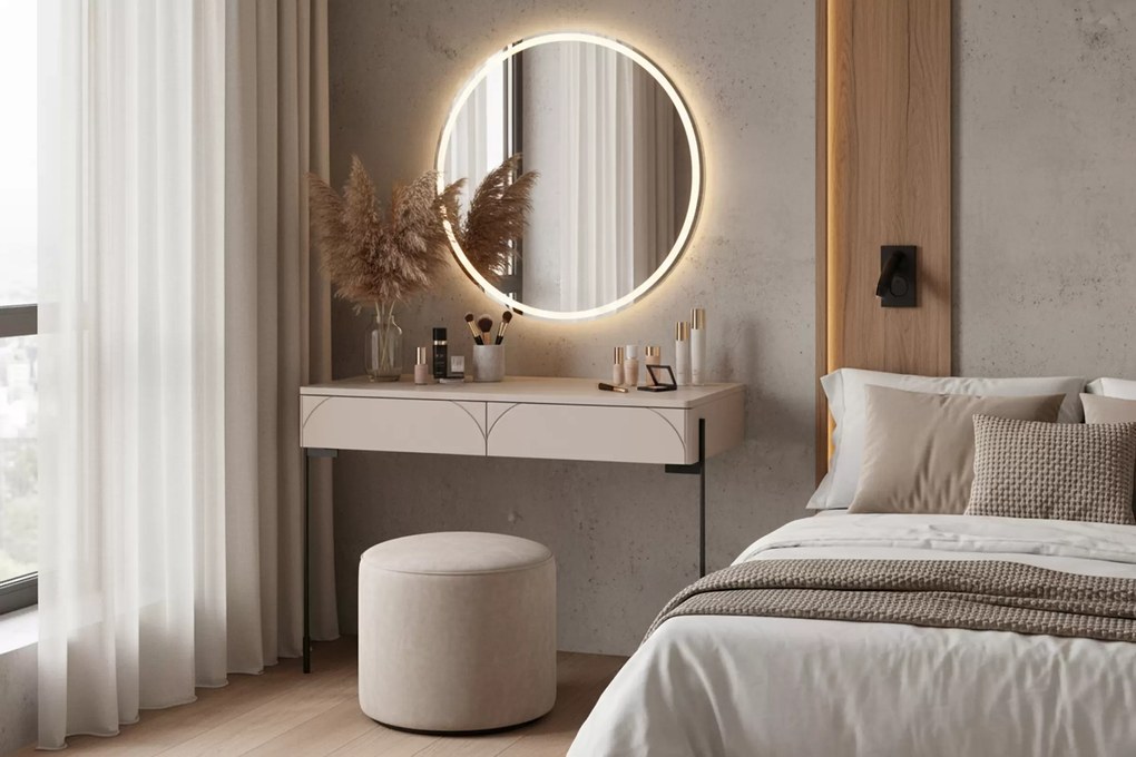 Sonatia fésülködőasztal 100 cm két fiókkal - kasmír