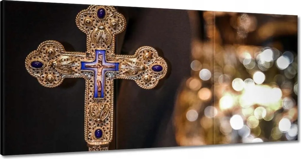 Festmények 180x90 Arany feszület Kereszt