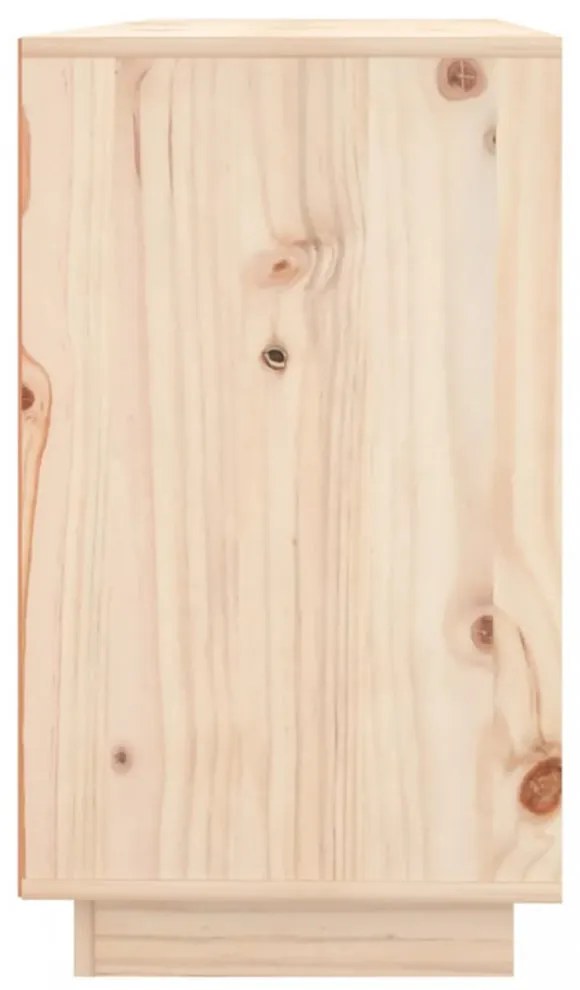 tömör fenyőfa tálalószekrény 111 x 34 x 60 cm