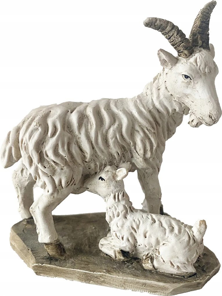 Kecske fiatal gidával a betlehemhez 6,0cm magas- 10-11cm magas figurákhoz