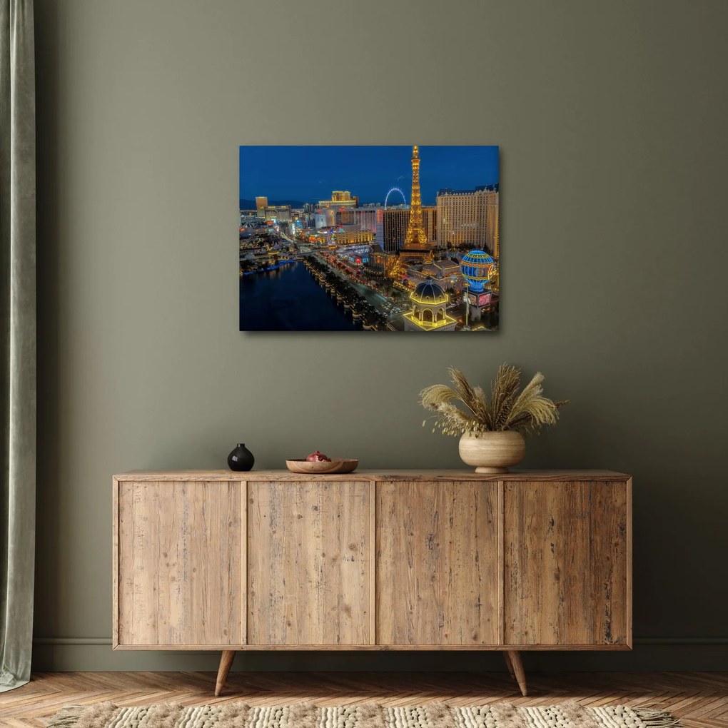 Éjszakai Las Vegas-i kép (70x50 cm)