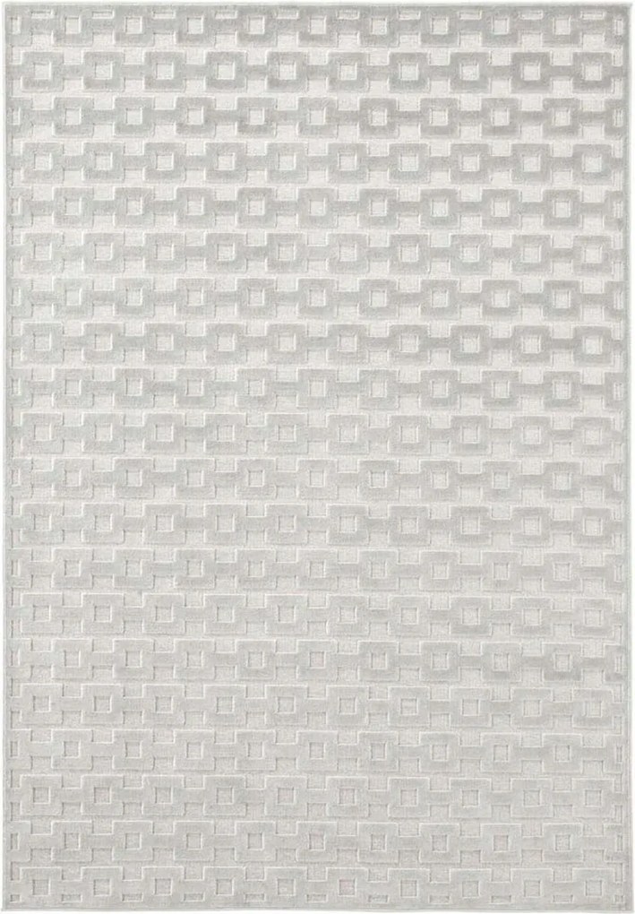 Szürke viszkóz szőnyeg 3D hatással 160x230cm