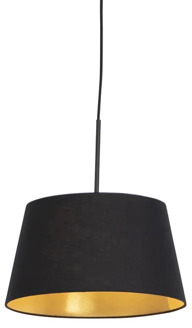 Lógólámpa fekete és arany pamut búrával 32 cm - Combi