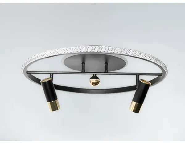 LED Dimmelhető mennyezeti lámpa LED/60W/230V 3000-6500K fekete + távirányítás