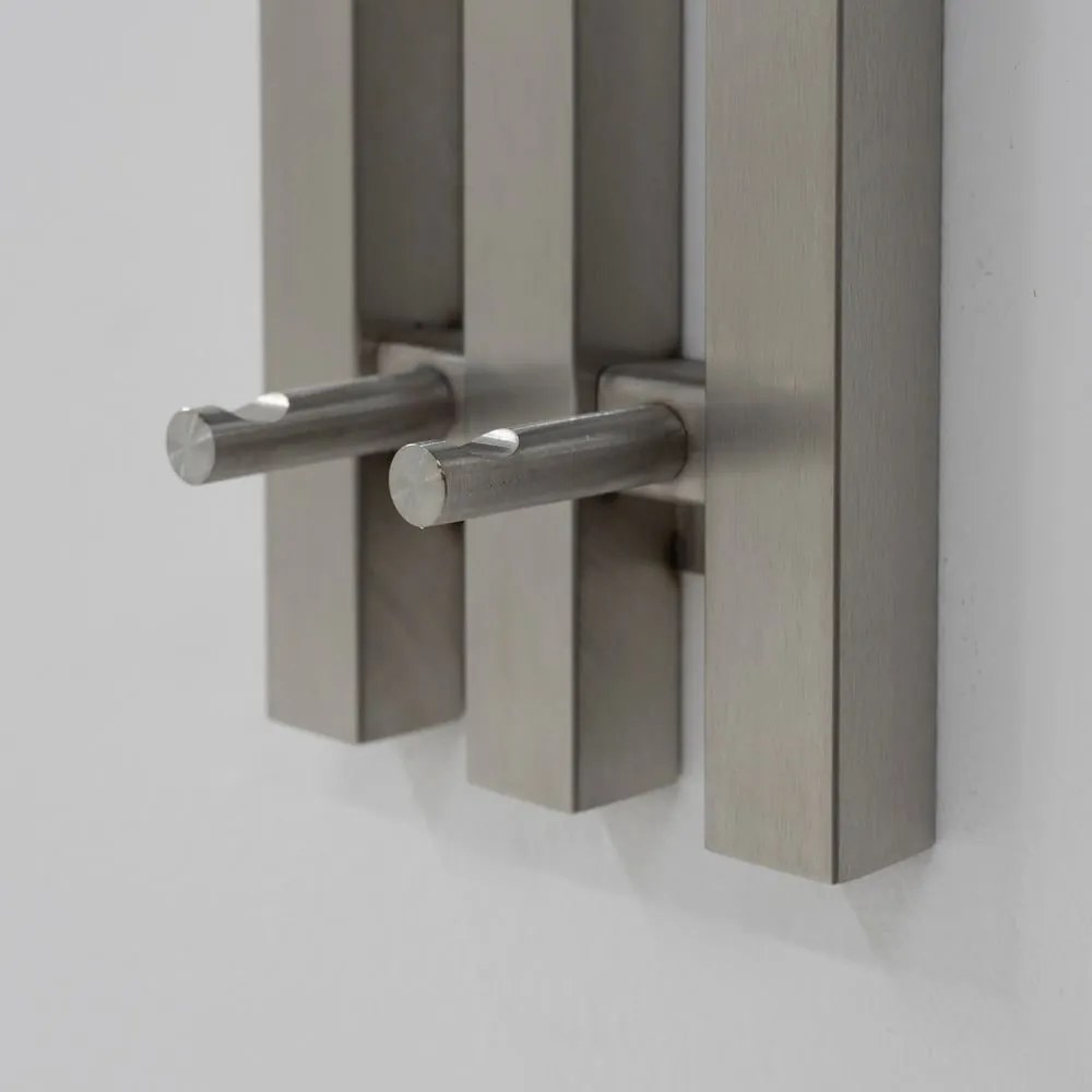 Ezüstszínű fém fali fogas 65 cm Senza – Spinder Design